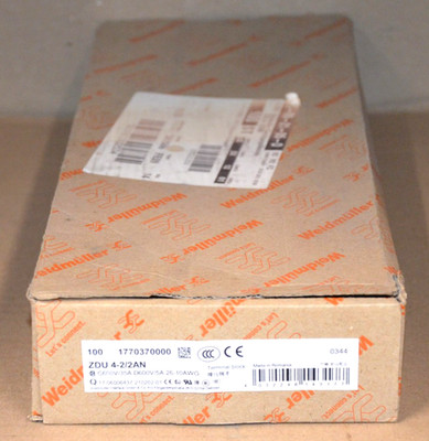 Weidmüller ZDU 4-2/2AN Reihenklemme 1770370000 / 100 Stück / NEU OVP