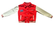 Louis Vuitton x Yayoi Kusama Psychedelic Flower Embroidered Varsity Jacket Red S