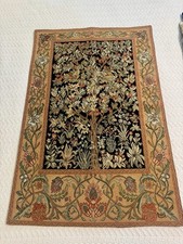 38x26" Tree of Life Tapestry Wall Hanging, William Morris Woven Gobelin Decor