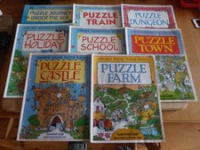 Usborne Young Puzzle Adventures Books Bundle x 8 Puzzles Susannah Leigh
