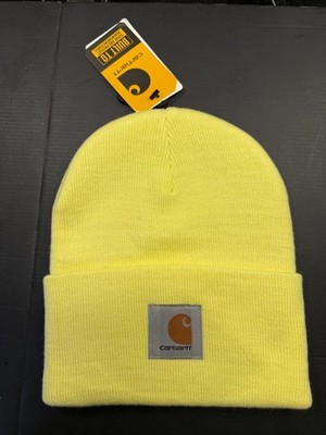 Carhartt Yellow Cuff Beanie Hat NEW w/Tags FA23