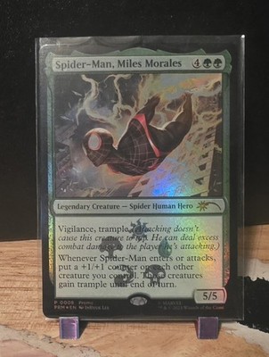 Magic The Gathering Marvel Spider-Man, Miles Morales Promo Foil 0008 Costco MTG
