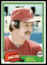 1981 Topps #459 Greg Gross Philadelphia Phillies NM+