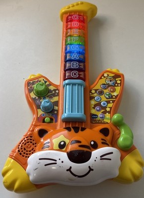 VTech Zoo Jamz Tiger Rock Guitar Musical Instrument Lights Sounds Learning Toy