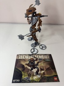 LEGO Bionicle Metru Nui Toa Hordika of Stone 8739: Onewa w/ Rhotuka Spinner X2