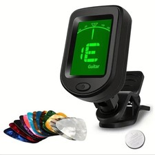 Digital Chromatic LCD Clip-On Tuner For Guitar Ukulele Violin Bass Instruments
