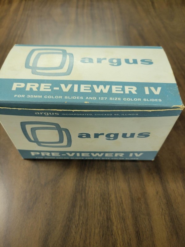 Argus Pre-Viewer IV For 35mm & 127 Color Slides Original Box