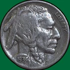 1934 Buffalo Nickel Very Fine VF Coin #35605