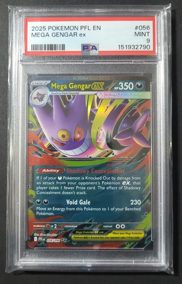 Gengar Pokémon TCG Professional Sports Authenticator (PSA) Grade 9