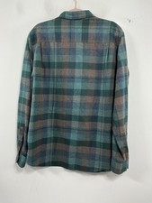 Mens Weatherproof Vtg Plaid Button Down Long Sleeve Flannel Shirt Large