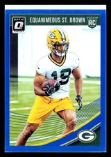 2018 Donruss Optic Rookies Blue Prizm /149 Equanimeous St Brown #140 RC Packers