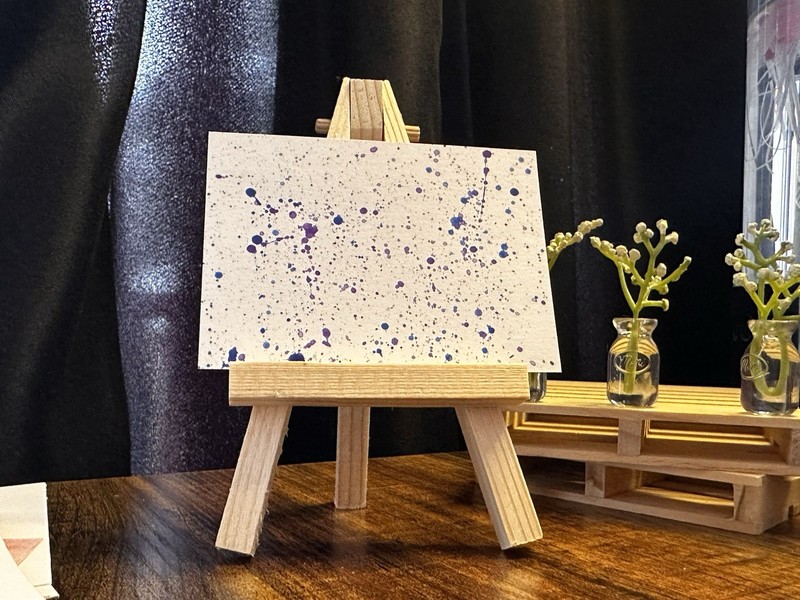 ACEO Art Card Original “Purple Drops” 57/100