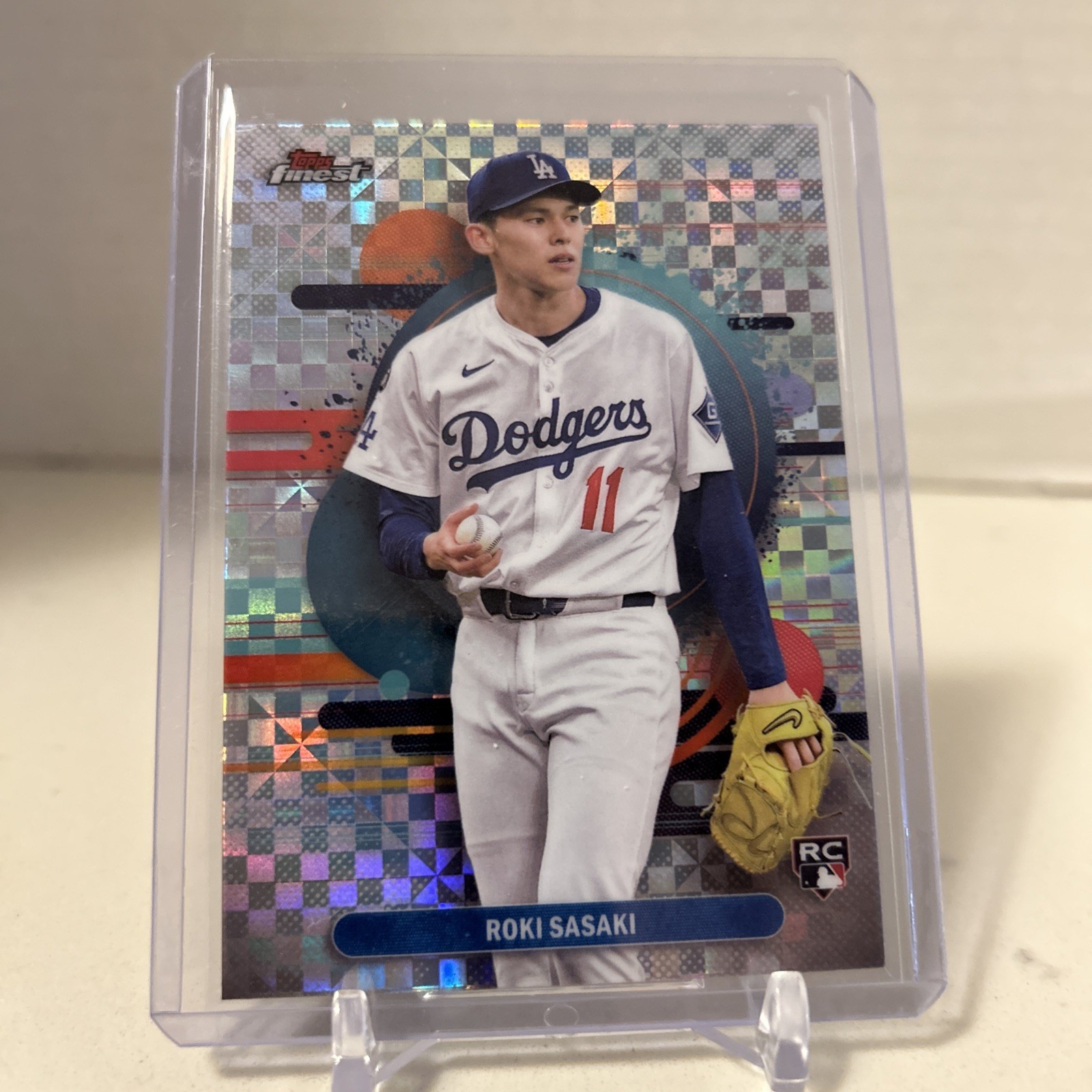 2025 TOPPS FINEST #116 ROKI SASAKI RC SP UNCOMMON XFRACTOR LOS ANGELES DODGERS