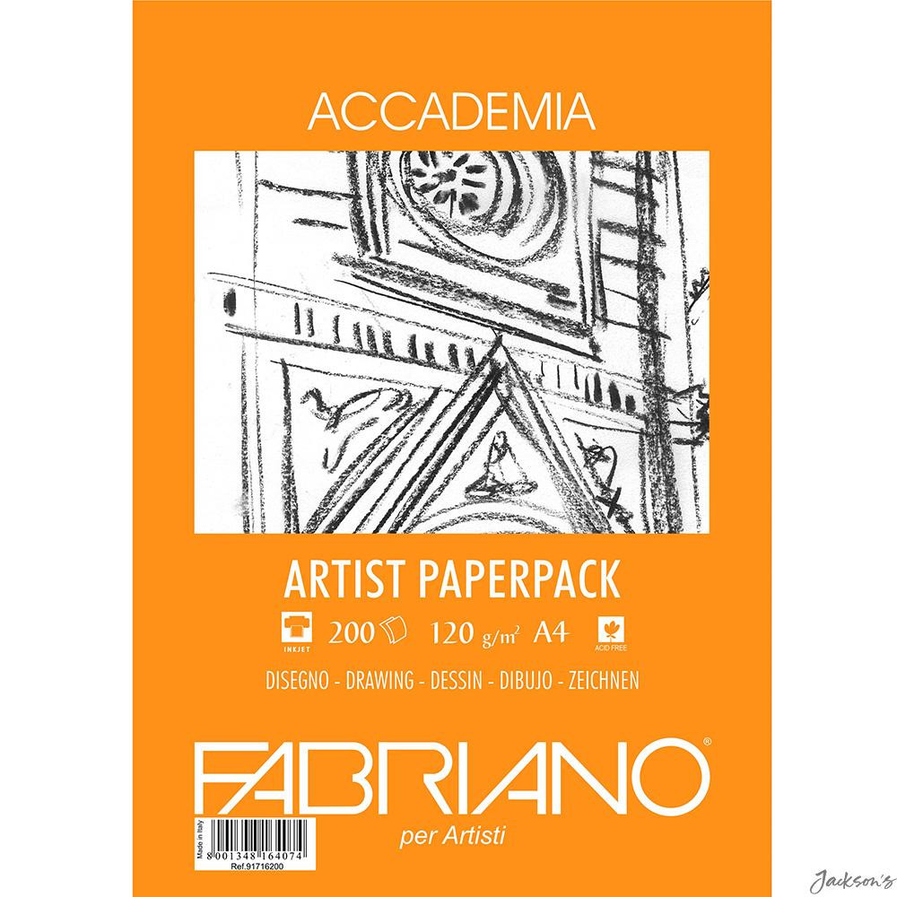 Fabriano Accademia Drawing Paper Acid Free 120gsm A4 200 Sheets Sketching