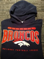 Vintage Denver Broncos Hoodie Pro Player Sweatshirt Men's XL NFL Football