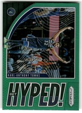 2019-20 Panini Prizm #1 Karl-Anthony Towns Get Hyped! Green