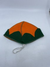 Vintage Halloween Homemade Hat Orange And Green