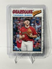 2026 Topps Heritage Tanner Bibee Deckle Edge SP Guardians #74