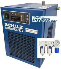 SCHULZ 50 CFM REFRIGERATED COMPRESSED AIR DRYER, 10HP & 15HP COMPLETE KIT, 115V