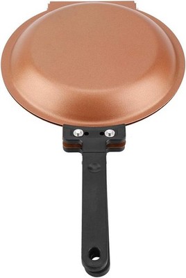 Double Side Pan, Double Side Non-stick Frying Pan Non-Stick Ceramic Coating Flip