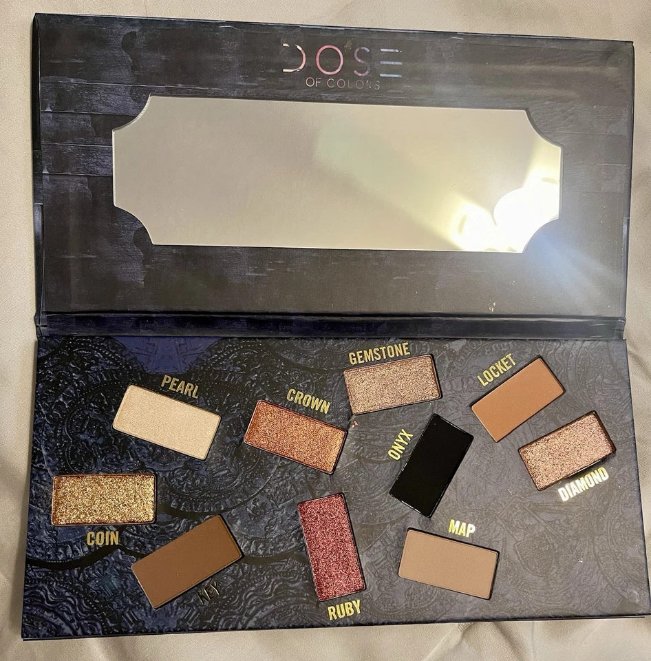 Dose of Colors Hidden Treasure Eyeshadow Palette 10 Shades Limited Edition NIB - Image 2 of 4