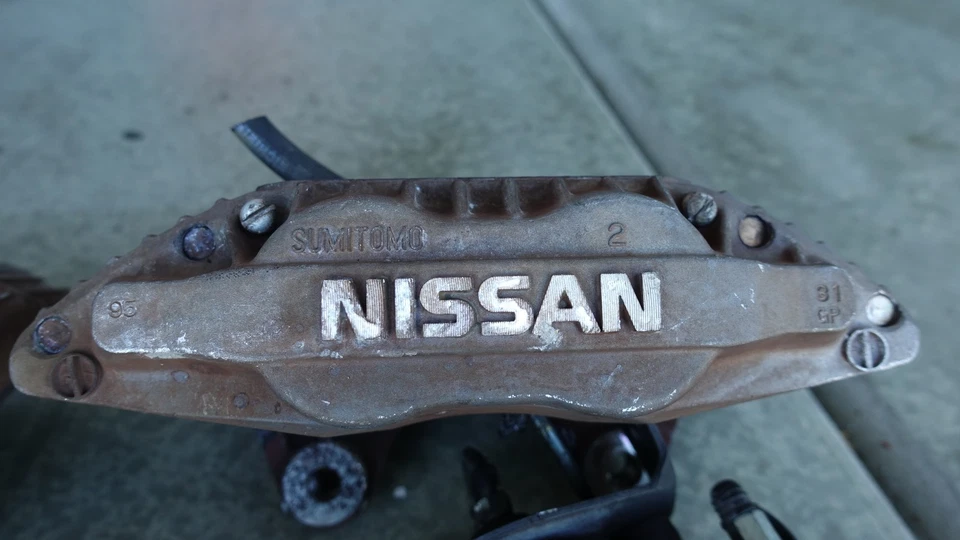 1990-1996 NISSAN 300ZX Z32 FAIRLADY FRONT REAR BRAKE CALIPERS Aluminum OEM - Image 4 of 4