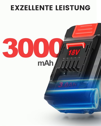 18V 6,0Ah/5,0Ah Akku/Doppelladegerät Für Einhell Power X-Change Lithium PXC LED - Bild 15 von 60