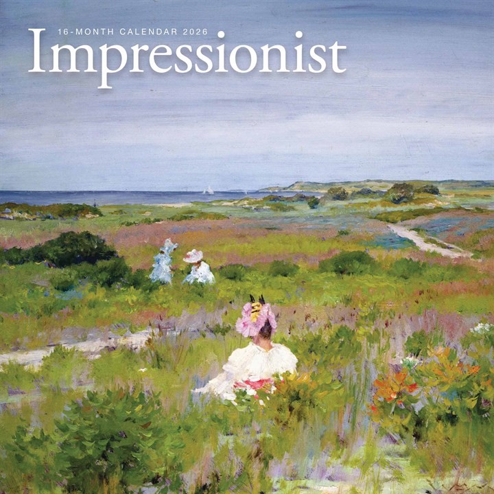 Otter House Impressionist Month to a View Calendar 2026