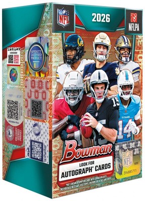 2026 Topps Bowman NFL Value Blaster Box Factory Sealed 60 Football Cards PRESALE