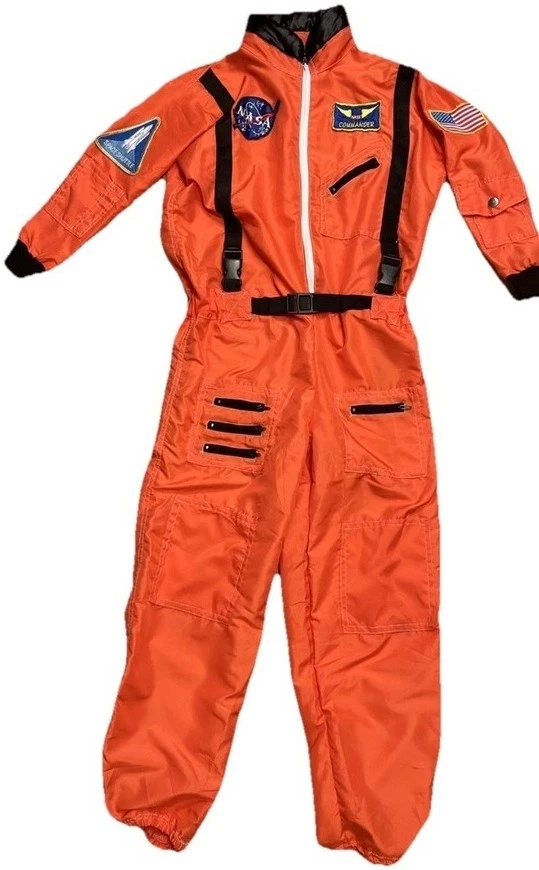 UNDERWRAPS Child's NASA Astronaut Space Flight Suit Costume - Orange/Size Medium - Image 2 of 3