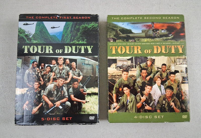 Tour of Duty Complete Seasons 1 & 2 DVD 9 Discs Kim Delaney Stan Foster
