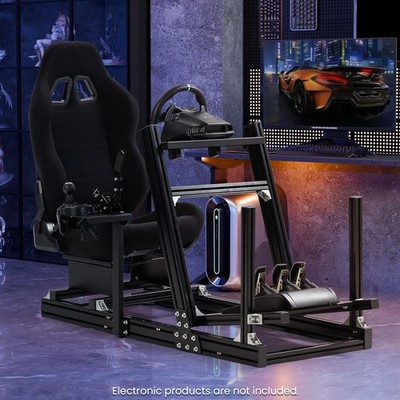 Minneer 4080 Aluminum Profile Racing Simulator Cockpit with Seat Fit LogitechG29