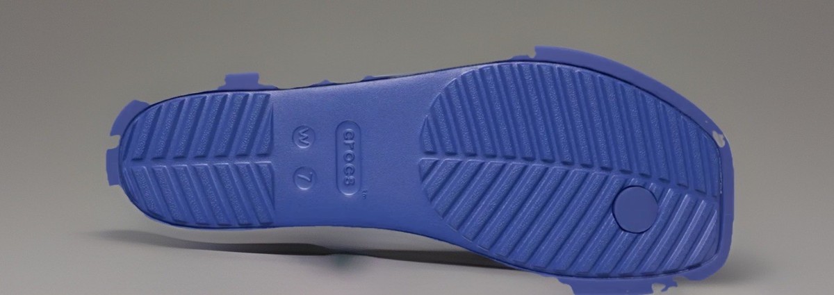 Crocs Miami Toe Loop Sandal Sapphire Blue 209862-4WH Women's Sz 9