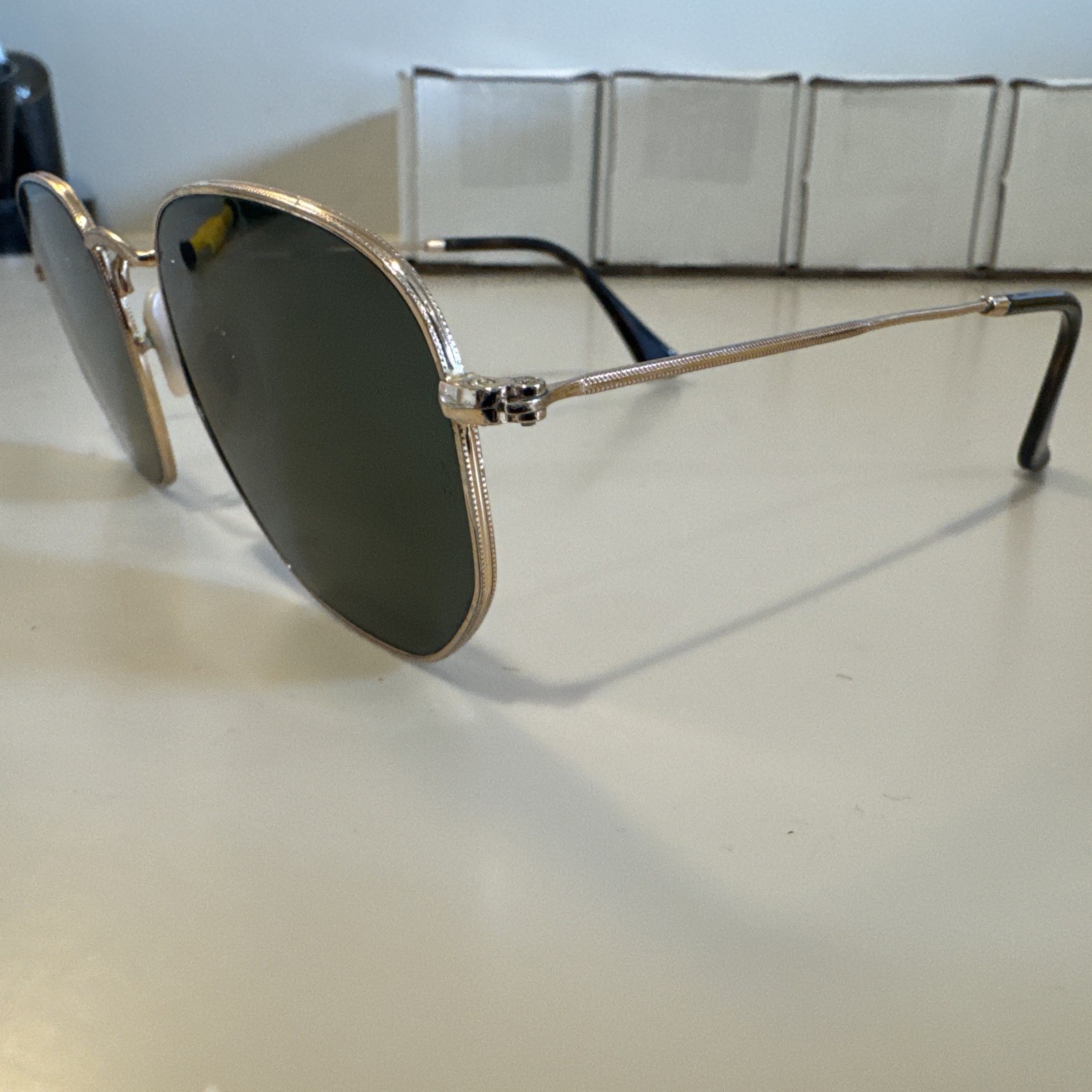 Authentic Ray Ban Sunglasses HEXAGONAL FLAT lense… - image 5