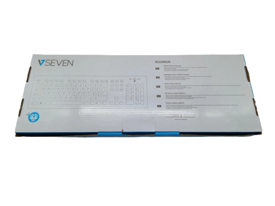 V7 USB Wired Keyboard/PS2 (KU200UK) - Image 2 of 2