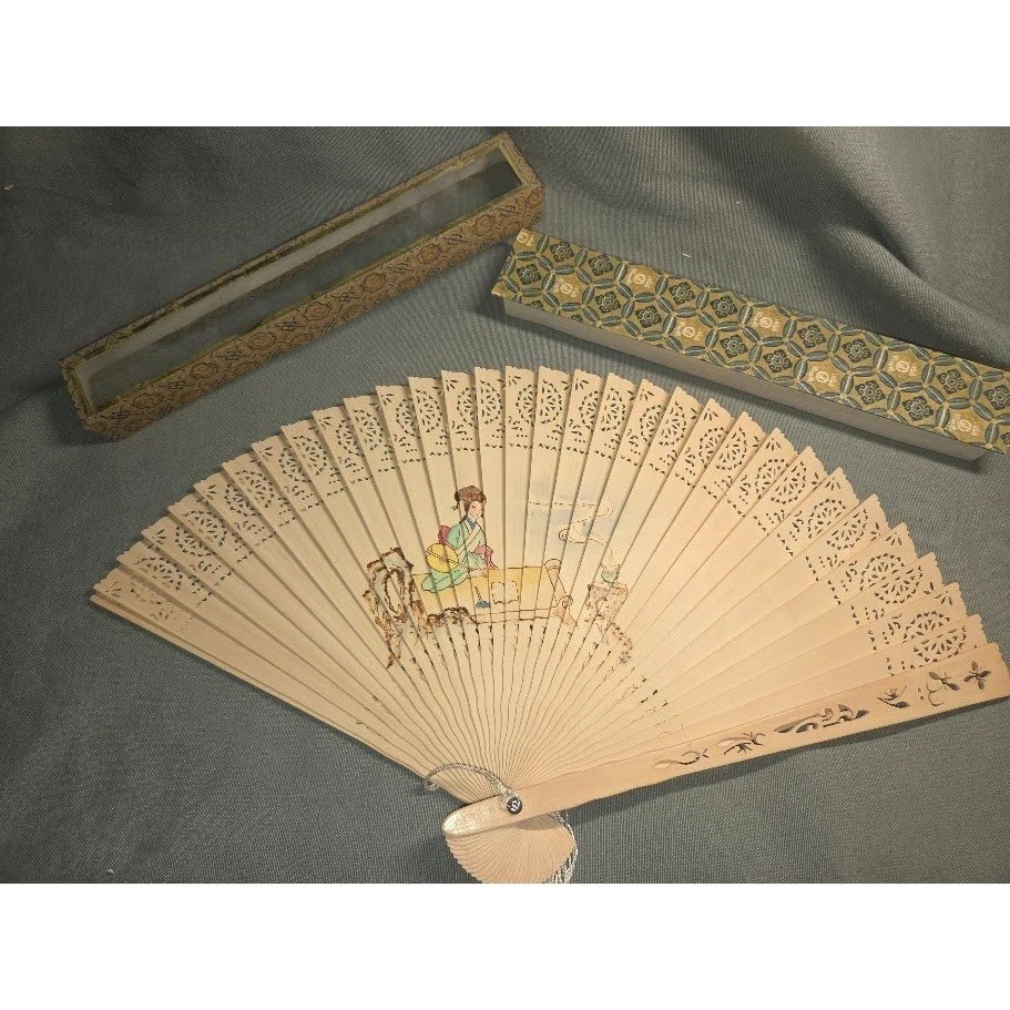 檀香风扇老式手工风扇| eBay