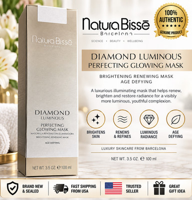 Natura Bisse Diamond Luminous Perfecting Glowing Mask 3.5 oz 100ml NEW Sealed