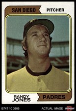 1974 Topps #173 Randy Jones Padres RC VARIATION ASR 5 - EX