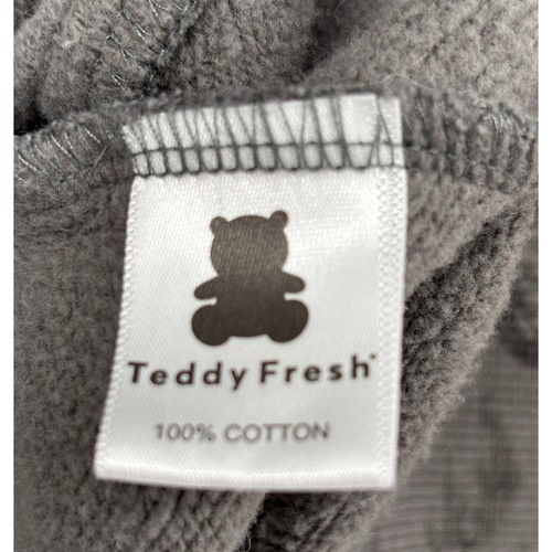 Teddy Fresh Toile Pattern Hoodie Unisex Large Gray Pullover Streetwear Skater  - Picture 9 of 11