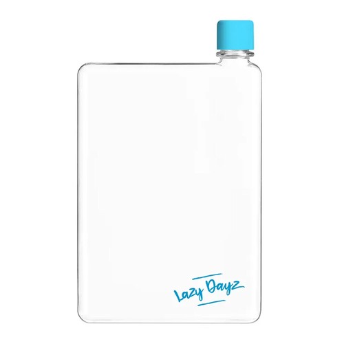 LazyDayz BPA Free Flat water Bottle 380ml Leak Proof Container Portable Slim - Picture 7 of 14
