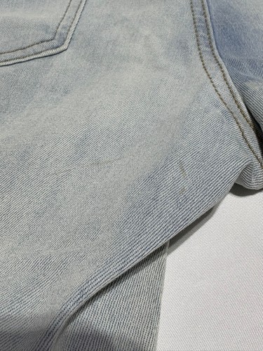 SO jeans donna vita bassa alla caviglia jegging blu lavaggio chiaro invecchiato taglia 11/30W - Foto 6 di 10