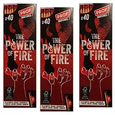 120x Zündhölzer für Kamin & Kachelöfen Kerzen Fackeln große Riesen Streichhölzer