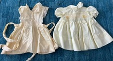 2Vtg Dresses- Little Angel  Baby  Girls 3-6M Embroidered Peter Pan JoRay 1yr