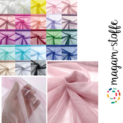MAGAM-Stoffe ''Jasmin'' weicher Tüllstoff für Bekleidung Deko Soft Tüll Meterware