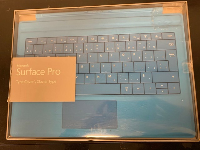 Microsoft Surface Pro 3 Type Cover Blue English French Microsoft Tablet And Ereader Cases Covers Keyboard Folios Computers Tablets Network Hardware Worldenergy Ae