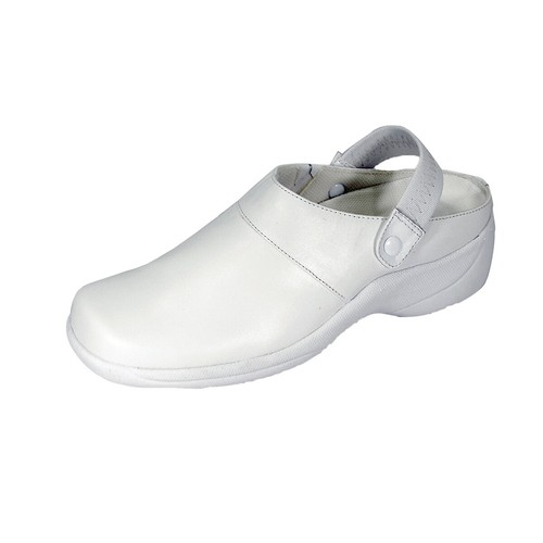 womens leather clogs wide width