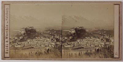 Tirage Albuminé Vintage 'Der Dom' - Salzbourg, Autriche, Vers 1880, Format 20x25 Cm