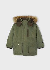 GIUBBINO GIUBBOTTO PARKA BAMBINO MAYORAL 4464 COTONE VERDE ORIGINALE AI 2023
