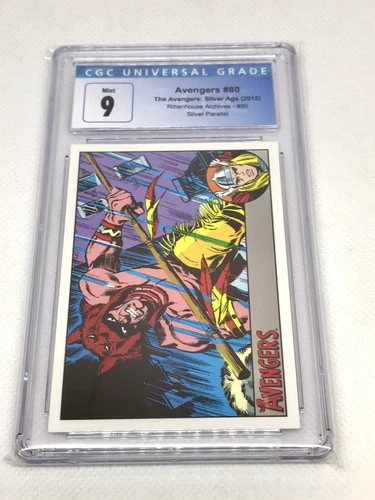 2015 Rittenhouse Marvel Avengers Silver Parallel #80 Serial 87/100 MINT CGC 9.0