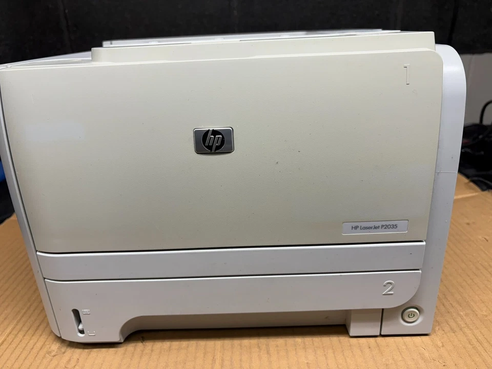 HP LaserJet P2035 Workgroup Laser Printer with Power Cord and Toner - Image 4 of 4